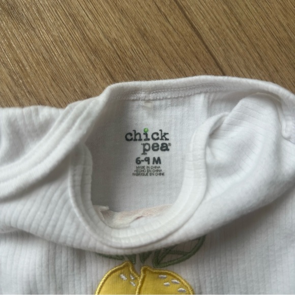 Chick Pea Baby 6-9M 3 Piece Lemon Matching Set, Summer Outfit, Baby Girl Outfit - Picture 6 of 7